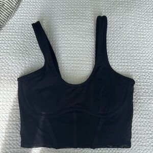 Airbrush Mesh Corset Tank